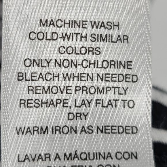 Chico's Black White Stripe Maxi Dress Small - Picture 7 of 7